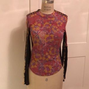 Floral Long Sleeve Women's Top